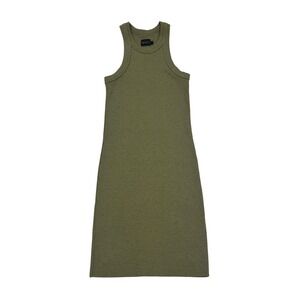 Revolve WSLY Racerback Ribbed Midi Dress‎ Womens S Moss Olive Green BW202120